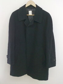 ◇ DASSAULT HOMME アンゴラ混 長袖 ステンカラー コート サイズ96-A5 ブラック メンズ P 【中古】