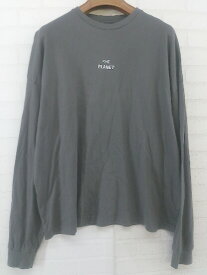 ◇ ketty ケティ 刺繍 プリント 長袖 Tシャツ カットソー サイズF グレー系 グリーン系 マルチ レディース P 【中古】