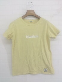 ◇ melelana URBAN RESEARCH DOORS プリント 半袖 Tシャツ カットソー サイズF イエロー系 ホワイト系 レディース P 【中古】