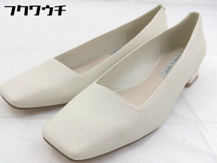 楽天市場 Charles Keith チャールズ キース スクエアトゥ パンプス シューズ サイズ37 オフホワイト系 レディース 中古 フクワウチ