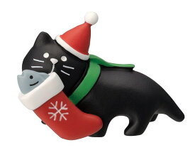 decoleconcombreCHRISTMAS2023 森のクリスマス会靴下運び黒猫