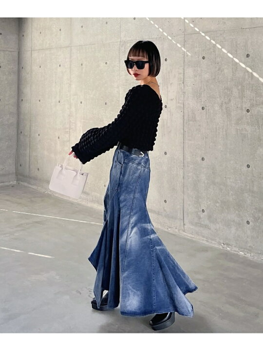 楽天市場】【SALE／16%OFF】(W)シアーブリーチデニムSK PAGEBOY ページ  