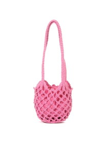 【SALE／27%OFF】【Casselini】マクラメショルダーバッグ PAGEBOY ページボーイ バッグ ショルダーバッグ ピンク【RBA_E】【送料無料】[Rakuten Fashion]