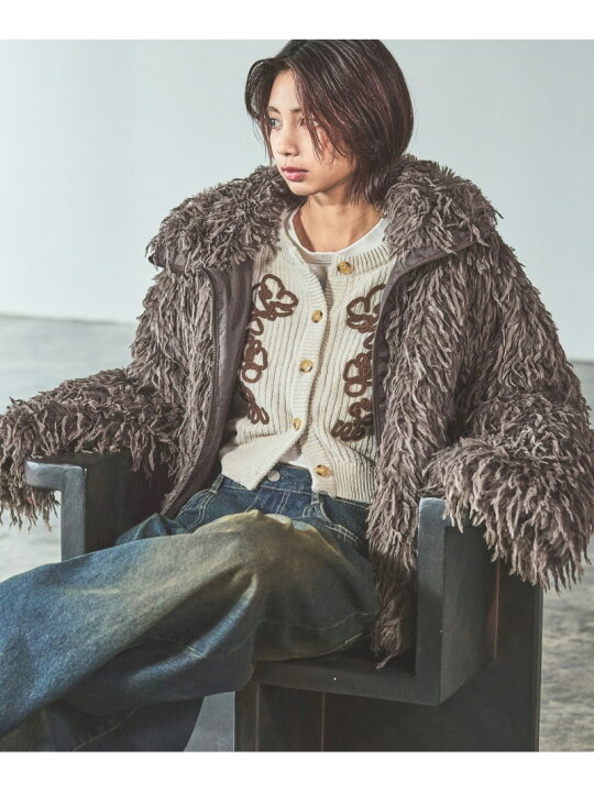 楽天市場】【SALE／42%OFF】フェザーファーブルゾン PAGEBOY ページ 