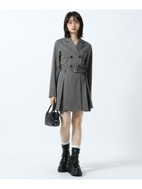 【SALE／50%OFF】テーラージャケットミニワンピース PAGEBOY ページボーイ ワンピース・ドレス その他のワンピース・ドレス ブラック グレー【RBA_E】【送料無料】[Rakuten Fashion]