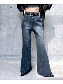 【XS~Lサイズ展開】スリムレッグフレアデニム PAGEBOY ページボーイ パンツ ジーンズ・デニムパンツ ネイビー ブルー ブラック ブラウン【送料無料】[Rakuten Fashion]