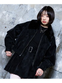 【SALE／10%OFF】メルトレザー2WAYブルゾン PAGEBOY ページボーイ ジャケット・アウター ブルゾン・ジャンパー ブラック【RBA_E】【送料無料】[Rakuten Fashion]