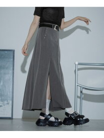 【SALE／22%OFF】スタッズプリーツスリットスカート PAGEBOY ページボーイ スカート ロング・マキシスカート グレー ブラック【RBA_E】【送料無料】[Rakuten Fashion]