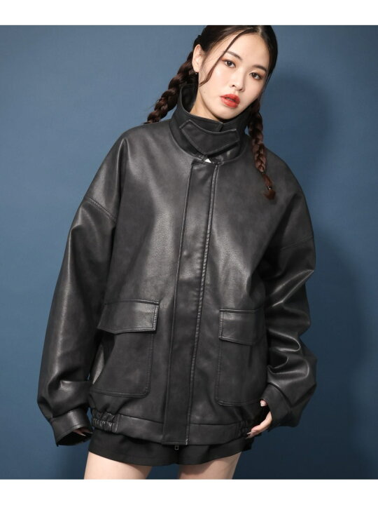 楽天市場】【PBLIM】フェイクレザーブルゾン PAGEBOYLIM ページボーイ  