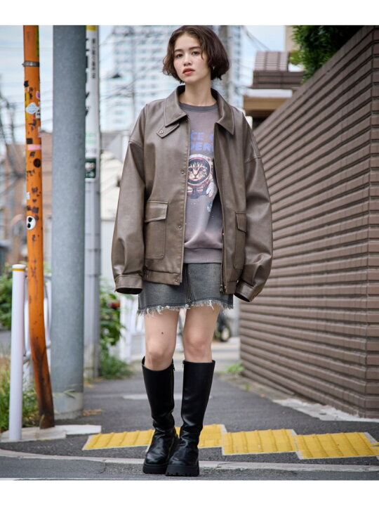 楽天市場】【SALE／20%OFF】【PBLIM】フェイクレザーブルゾン  