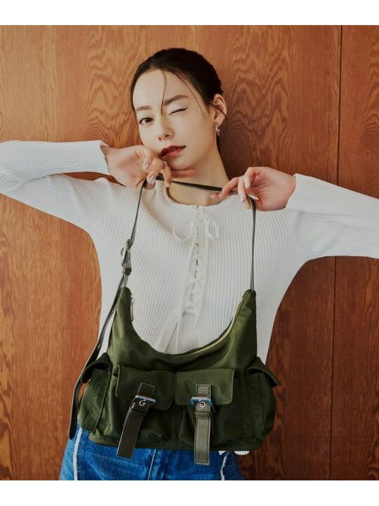 楽天市場】【なごみさん着用アイテム】ハトメダブルポケットBAG 