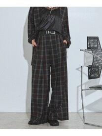 セットアップワイドスラックス PAGEBOY ページボーイ パンツ その他のパンツ ブラック グレー【送料無料】[Rakuten Fashion]
