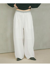 【SALE／50%OFF】ダブルウエストイージーパンツ PAGEBOY ページボーイ パンツ その他のパンツ ホワイト グレー ブラック【RBA_E】【送料無料】[Rakuten Fashion]