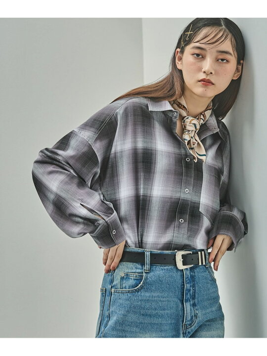 楽天市場】【SALE／27%OFF】オンブレチェックシャツ PAGEBOY ページ 