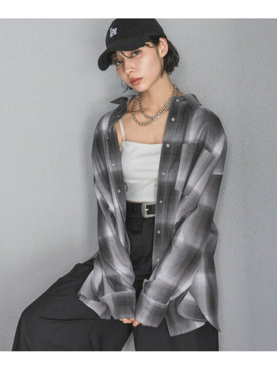 楽天市場】【SALE／27%OFF】オンブレチェックシャツ PAGEBOY ページ 