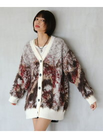 【SALE／20%OFF】ランドスケープシャギーカーディガン PAGEBOY ページボーイ トップス ニット ブラック ブルー ホワイト グレー【RBA_E】【送料無料】[Rakuten Fashion]