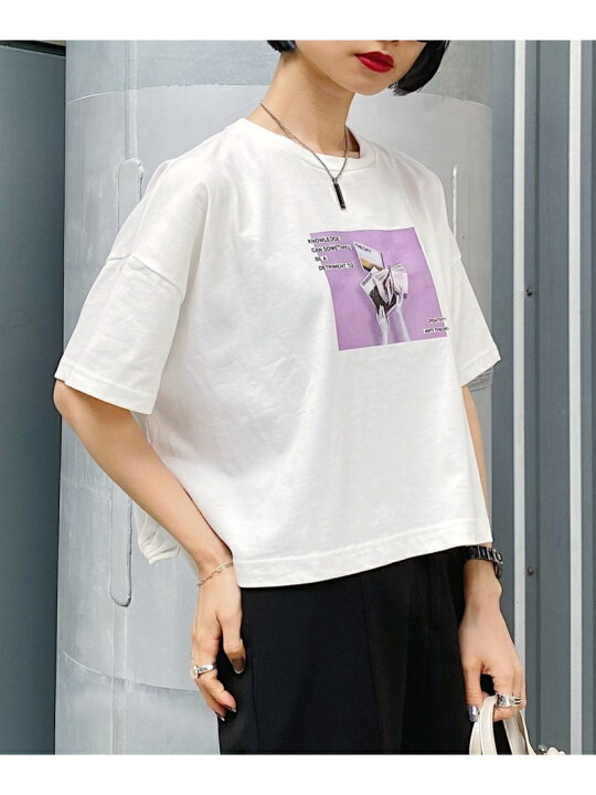 楽天市場 Sale 35 Off バックオープンフォトt Pageboy ページボーイ カットソー Tシャツ ホワイト ブラウン ブラック Rba E Rakuten Fashion Pageboy