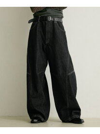 【PBLIM】フラップポケットステッチデニム PAGEBOYLIM ページボーイ パンツ ジーンズ・デニムパンツ ブラック ブルー【送料無料】[Rakuten Fashion]
