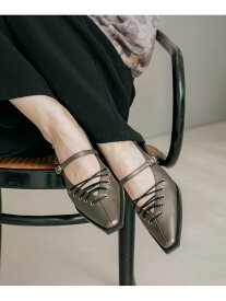 レースアップミュール PAGEBOY ページボーイ シューズ・靴 サンダル ブラウン ブラック【送料無料】[Rakuten Fashion]