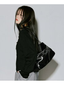 ステッチベルトバッグ PAGEBOY ページボーイ バッグ ハンドバッグ ブラック【送料無料】[Rakuten Fashion]