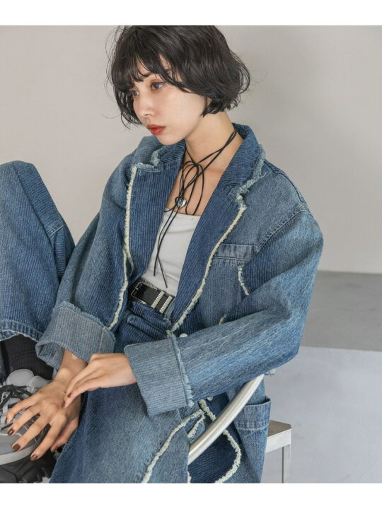 楽天市場】【SALE／20%OFF】ストライプデニムジャケット PAGEBOY 