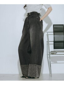 【SALE／45%OFF】スソキリカエワイドデニム PAGEBOY ページボーイ パンツ ジーンズ・デニムパンツ ブルー ブラック【RBA_E】【送料無料】[Rakuten Fashion]