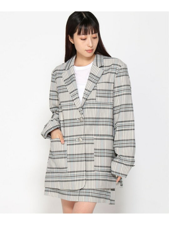 楽天市場】【SALE／40%OFF】(W)チェックブレザーJKT PAGEBOY ページ 