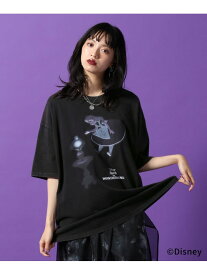 【SALE／40%OFF】Disney【ふしぎの国のアリス】ルーズT PAGEBOY ページボーイ トップス カットソー・Tシャツ グレー ブラック ホワイト【RBA_E】[Rakuten Fashion]