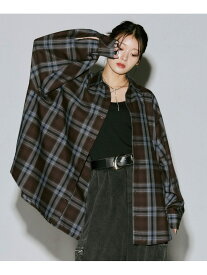 オンブレチェックシャツ2 PAGEBOY ページボーイ トップス シャツ・ブラウス ブラック ブルー【送料無料】[Rakuten Fashion]