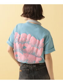 【PBLIM】スネークハッポウロゴT PAGEBOYLIM ページボーイ トップス カットソー・Tシャツ ブルー ホワイト ブラック ピンク グリーン[Rakuten Fashion]