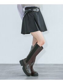 (W)サイドゴアロングブーツ PAGEBOY ページボーイ シューズ・靴 ブーツ ブラウン ブラック【送料無料】[Rakuten Fashion]