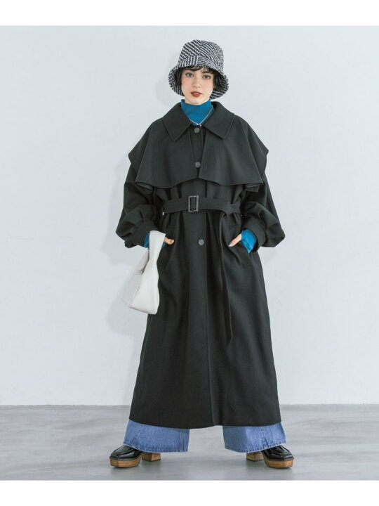 楽天市場】【SALE／37%OFF】(W)ケープツキボリュームコート PAGEBOY 