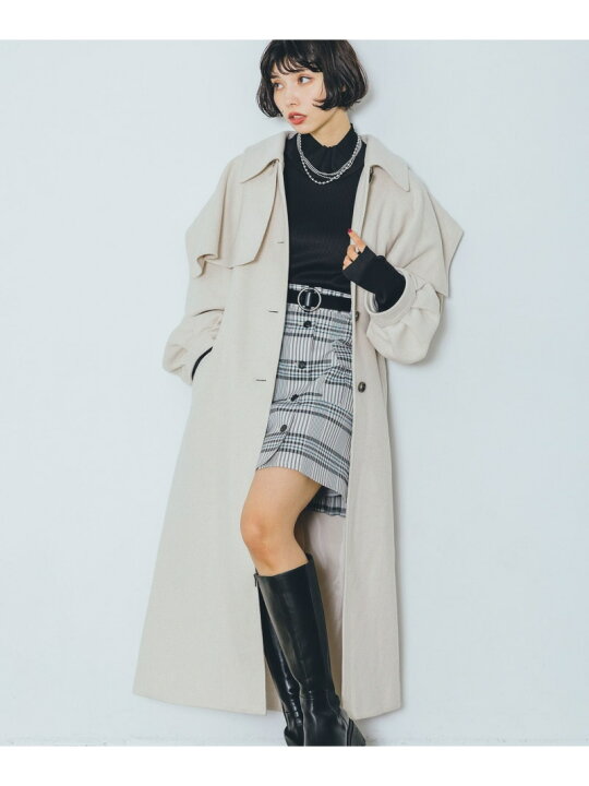 楽天市場】【SALE／37%OFF】(W)ケープツキボリュームコート PAGEBOY 