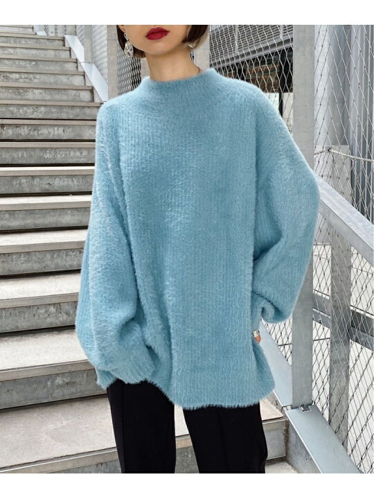 楽天市場 Sale 55 Off ハイネックソフトフェザーニット Pageboy ページボーイ ニット 長袖ニット ブルー ホワイト ブラウン ピンク ブラック Rba E Rakuten Fashion Pageboy