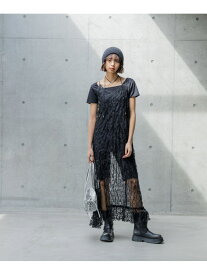 【SALE／39%OFF】レースレイヤードキャミワンピース PAGEBOY ページボーイ ワンピース・ドレス ワンピース ホワイト ブラック【RBA_E】【送料無料】[Rakuten Fashion]