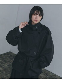 【SALE／20%OFF】ショートトレンチコート PAGEBOY ページボーイ ジャケット・アウター トレンチコート ブラック ベージュ【RBA_E】【送料無料】[Rakuten Fashion]