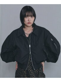 エリツキショートMA-1 PAGEBOY ページボーイ ジャケット・アウター ブルゾン・ジャンパー ブラック ブルー【送料無料】[Rakuten Fashion]