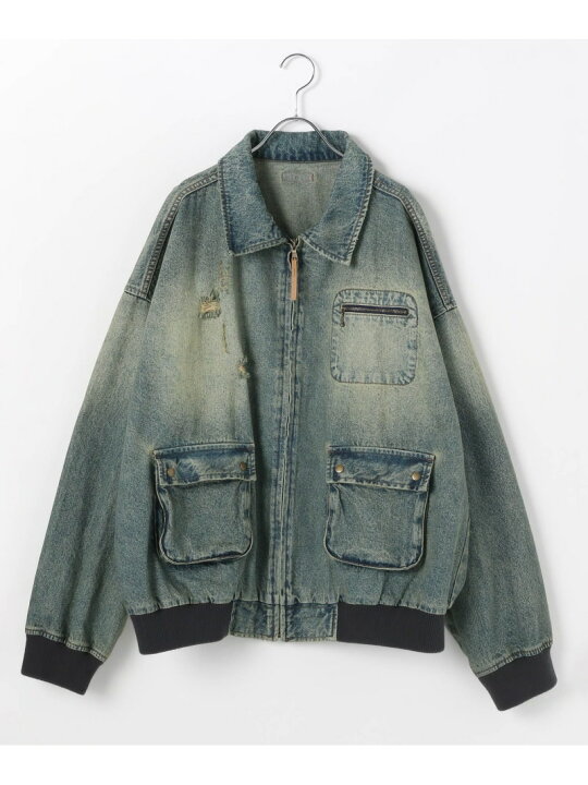楽天市場】【SALE／25%OFF】【PBLIM】ダメージデニムブルゾン 