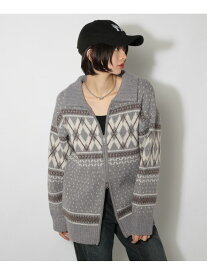 【SALE／37%OFF】カウチンライクエリツキZIP PAGEBOY ページボーイ トップス ニット ブラック グレー ブラウン【RBA_E】【送料無料】[Rakuten Fashion]