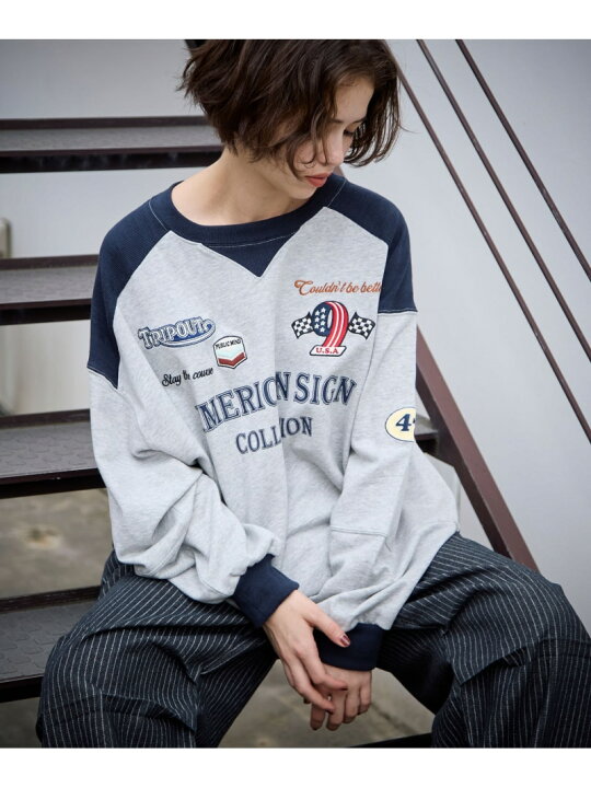 楽天市場】【SALE／50%OFF】【PBLIM】ワッペンシシュウスウェット  