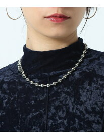 アシメリンクネックレス PAGEBOY ページボーイ アクセサリー・腕時計 ネックレス シルバー[Rakuten Fashion]