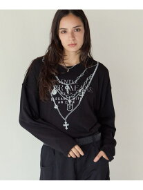 【PBLIM】トロンプルイユロンT PAGEBOYLIM ページボーイ トップス カットソー・Tシャツ グレー ブラック【送料無料】[Rakuten Fashion]