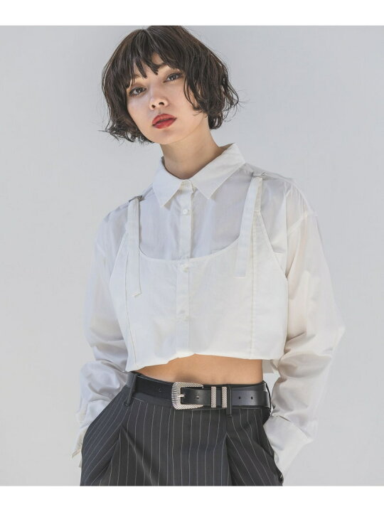 楽天市場】【SALE／44%OFF】2WAYガーターベルトシャツ PAGEBOY ページ 