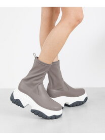 【SALE／65%OFF】バイカラーソールブーツ PAGEBOY ページボーイ シューズ・靴 ブーツ ブラック グレー【RBA_E】【送料無料】[Rakuten Fashion]