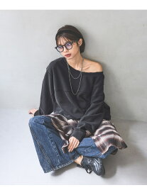 【SALE／44%OFF】【WEB先行予約】リメイクライククラフトスウェット PAGEBOY ページボーイ トップス スウェット・トレーナー ネイビー グレー【RBA_E】[Rakuten Fashion]