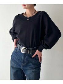 【SALE／30%OFF】【選べる着丈/前後2way/マシンウォッシャブル】マルチWAYネックプルオーバー PAGEBOY ページボーイ トップス ニット ブラック ホワイト オレンジ ブラウン【RBA_E】[Rakuten Fashion]