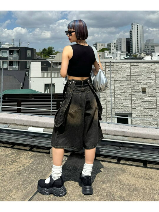 楽天市場】サスツキデニムハーフパンツ PAGEBOY ページボーイ パンツ  