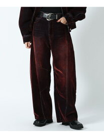 フロッキーコクーンデニム PAGEBOY ページボーイ パンツ ジーンズ・デニムパンツ レッド【送料無料】[Rakuten Fashion]