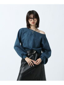 ダイバースエードプルオーバー PAGEBOY ページボーイ トップス スウェット・トレーナー ブルー ブラック【送料無料】[Rakuten Fashion]