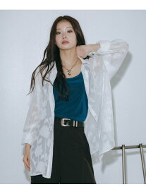 【SALE／28%OFF】レースジャガードシアーシャツ PAGEBOY ページボーイ トップス シャツ・ブラウス ホワイト ブラック ブルー【RBA_E】【送料無料】[Rakuten Fashion]